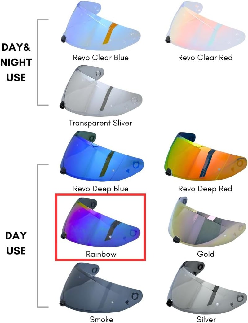 Logto Replacement Motorcycle Helmet Shield for I10 I70 HJ-31 Helmet Visor Shield Anti-Scratch Wearproof Windproof Universal Helmet Accessories - Image 5